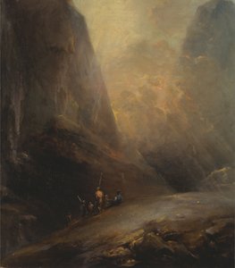 Paesaggio montano con banditi da Elias Martin
